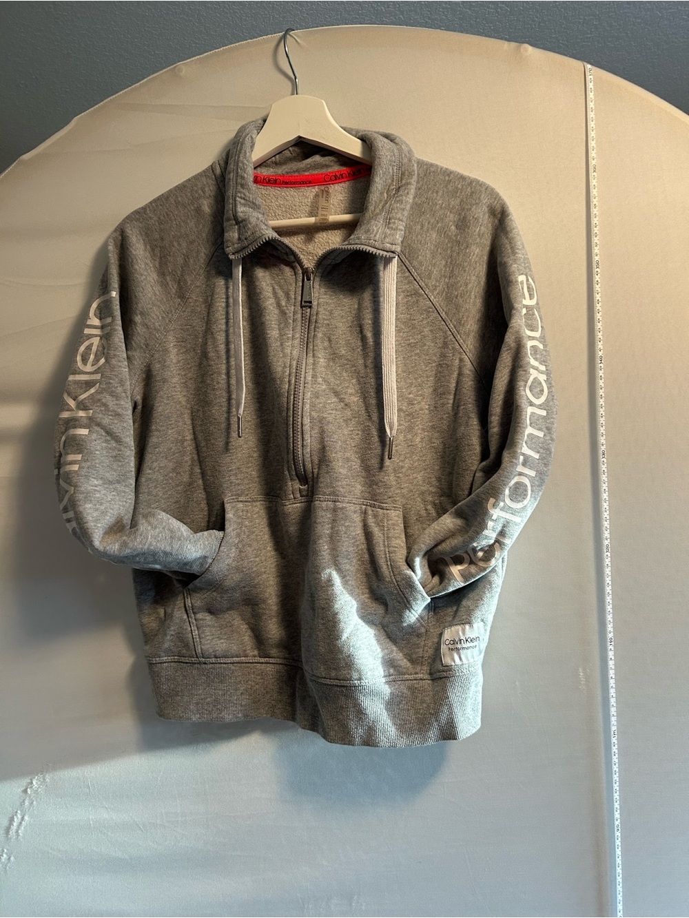 Calvin Klein women’s Gray Half-Zip Performance Pullover